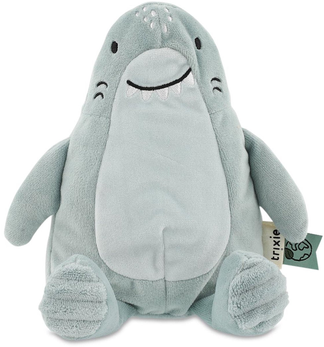 Trixie kleine knuffel mr. shark â€“ 0m+ â€“ ideaal als kraamcadeau â€“ gerecycleerde stof