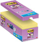 Blocco note autoadesivo post-it 16 x 90 fogli 76 x 76 mm bianco canarino