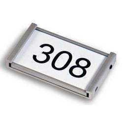 Targa per porta ultradex argento 310977
