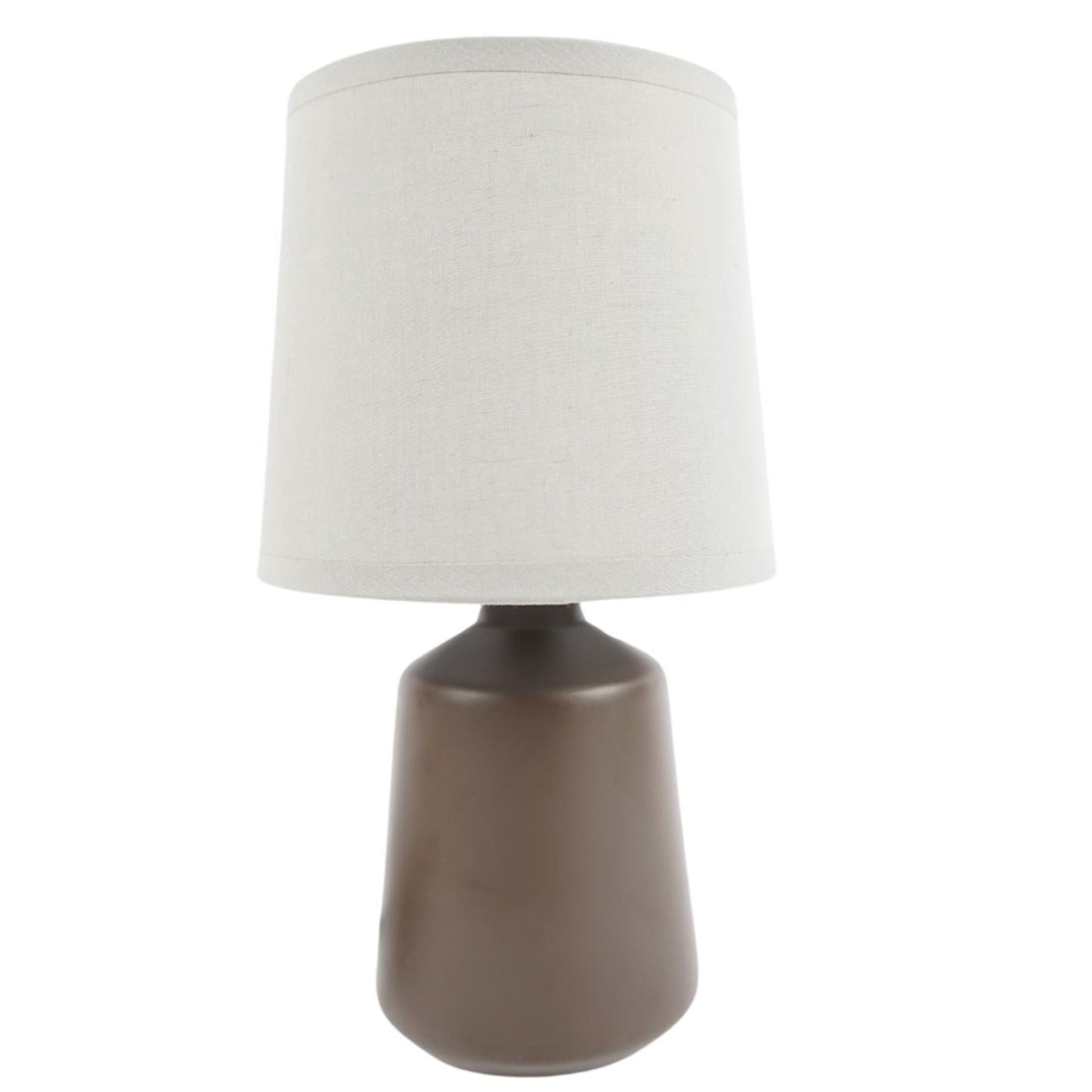 Lampada da tavolo in ceramica marrone 27 cm