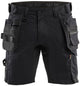 Pantaloncini Blåkläder elasticizzati in 2 direzioni 1752-1832-9900 nero c48