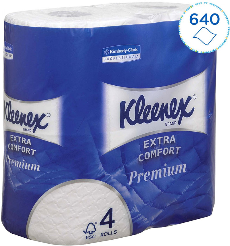 Kleenex toilet paper 4-layer extra comfort 4 rolls 160 sheets per roll