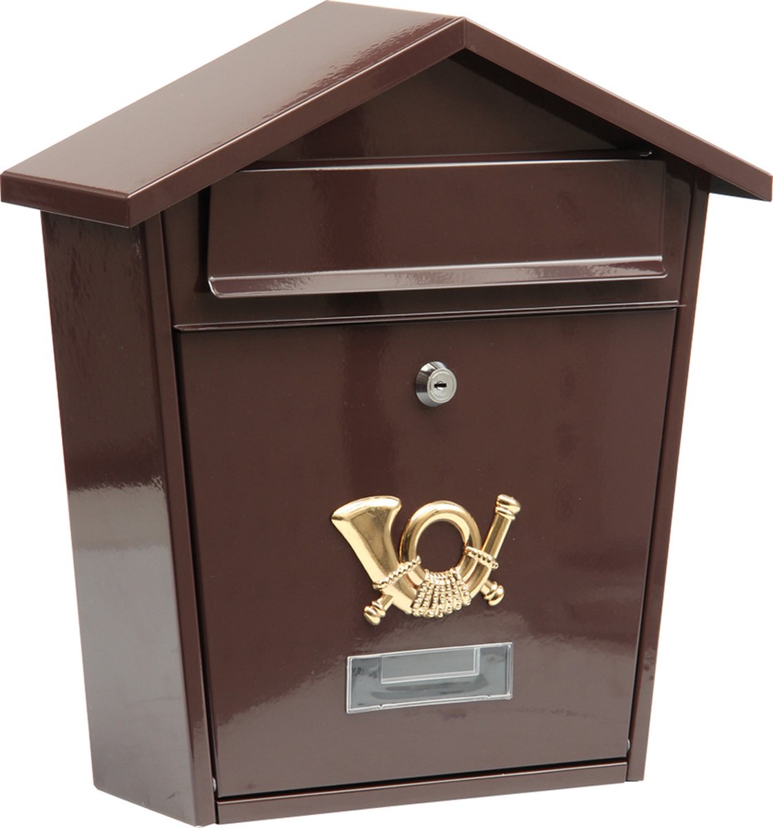 Cassetta postale Vorel marrone con 2 chiavi - 370x320x105 mm