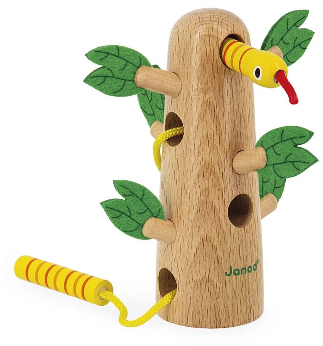 Janod - tropik - slang in boom - rijgspel