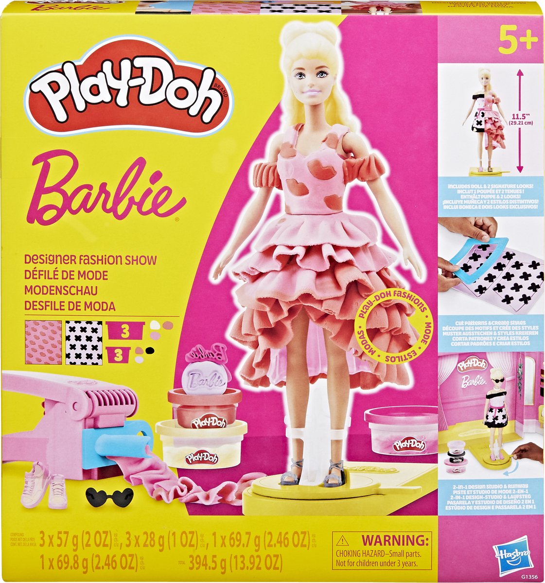 Desfile de moda de la diseñadora barbie play-doh