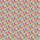 Vaessen creative • tessuto di cotone coco-ton 45x50 cm, motivo floreale blu così carino