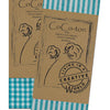 Vaessen creative • tessuto di cotone coco-ton 45x50 cm a righe basic turchesi