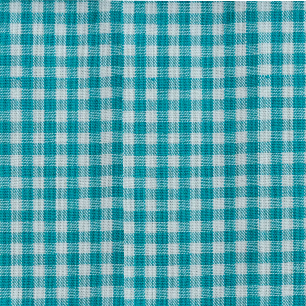 Vaessen creative • coco-ton katoen stof 45x50cm basic turkoois ruit