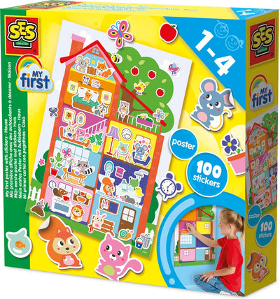 SES my first poster with stickers