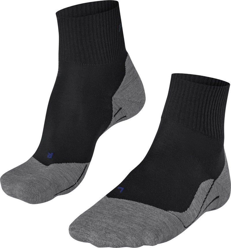 Falke tk5 cool short anti-ampolla fino material funcional de lyocell calcetines para caminar mujeres negro - talla 37-38