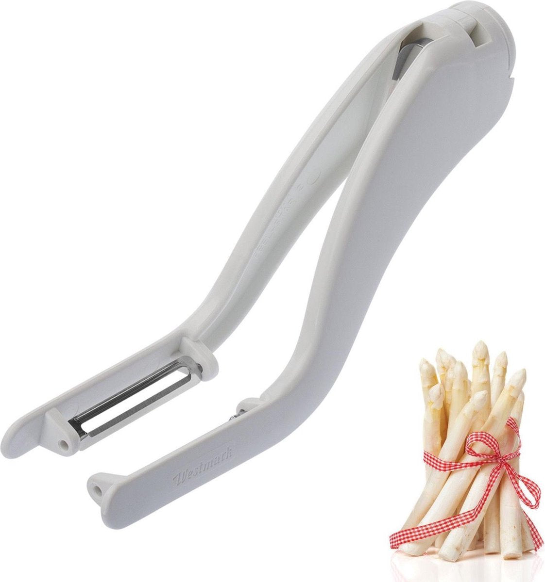Westmark double vegetable peeler, asparagus peeler, stainless steel blades, peel-star ks, 60602260