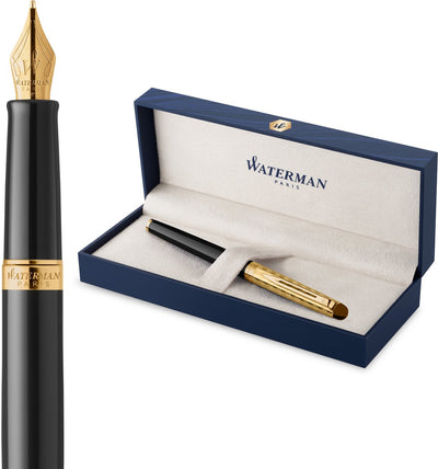 Waterman hemisphère fountain pen | the opera collection | black gold | gift packaging
