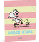 Carpeta elasto Snoopy - rosa
