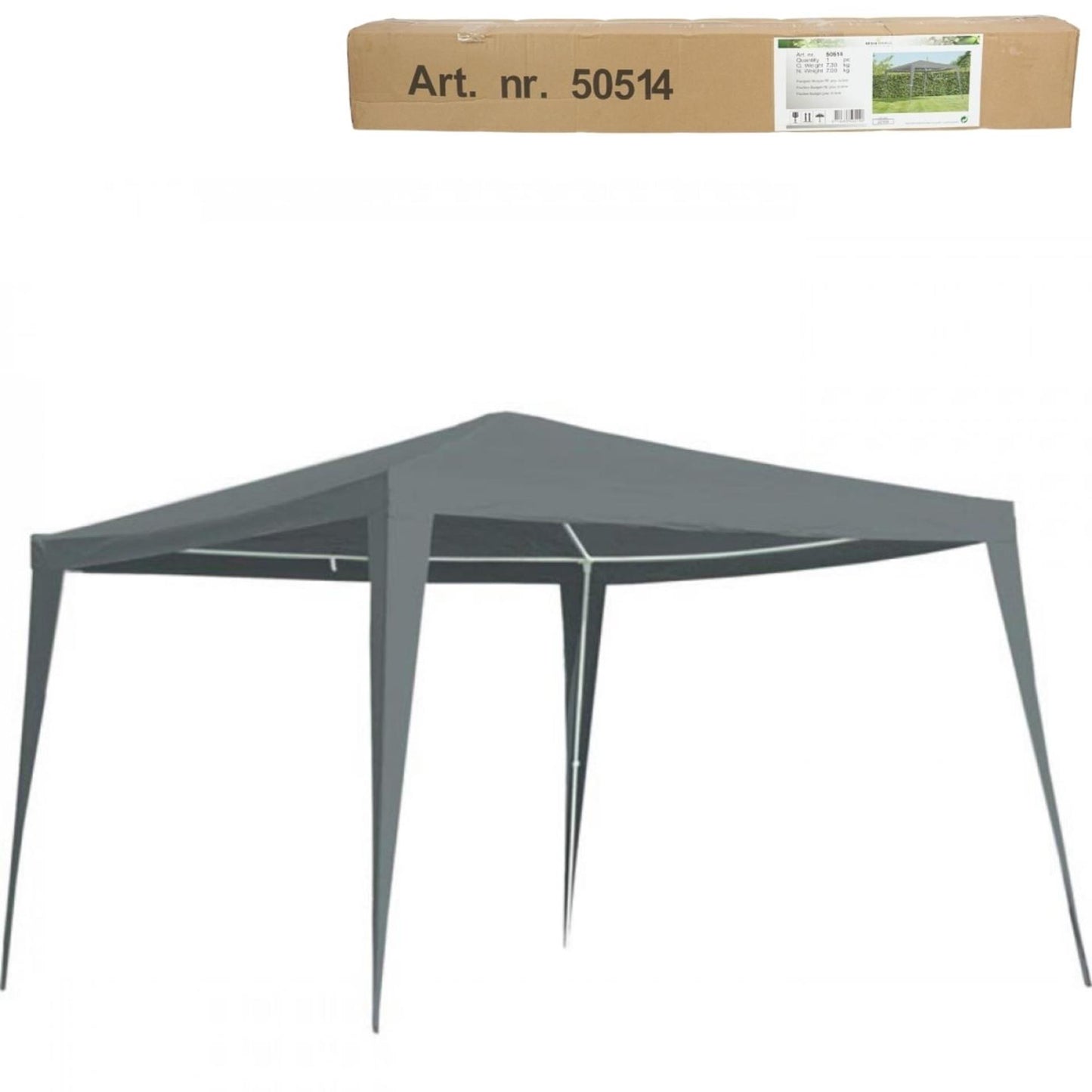 Tenda da festa Lesli Living grigia 3x3m