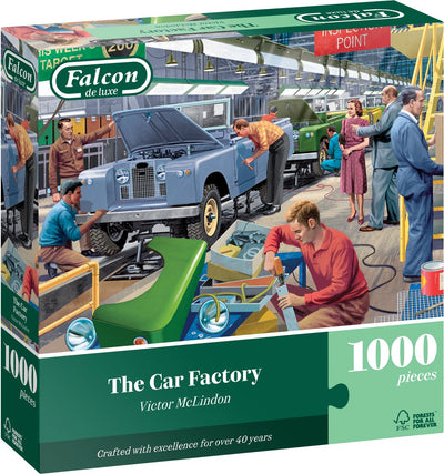 Falcon Jumbo Jigsaw Puzzle Car Factory Puzzle di qualità da 1000 pezzi.
