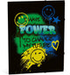 Smileyworld carpeta elasto smiley world - negra