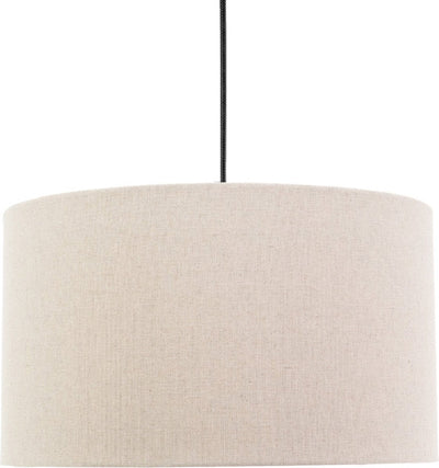 Lámpara colgante Eglo feniglia - e27 - ø 38 cm - beige|negro - lino