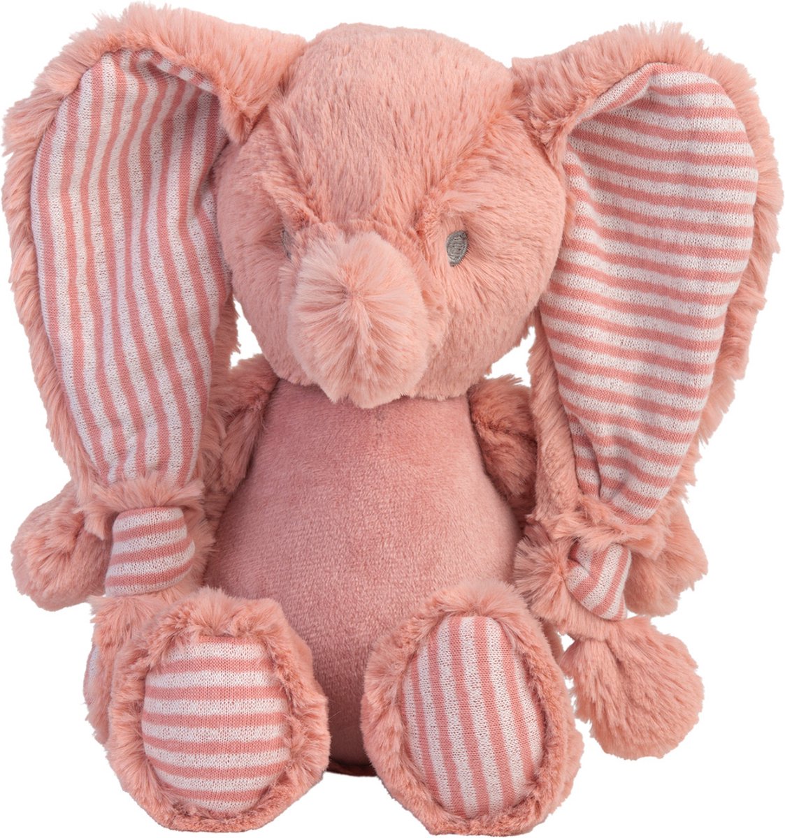 Happy horse olifant emily knuffel 24cm - roze - baby knuffel