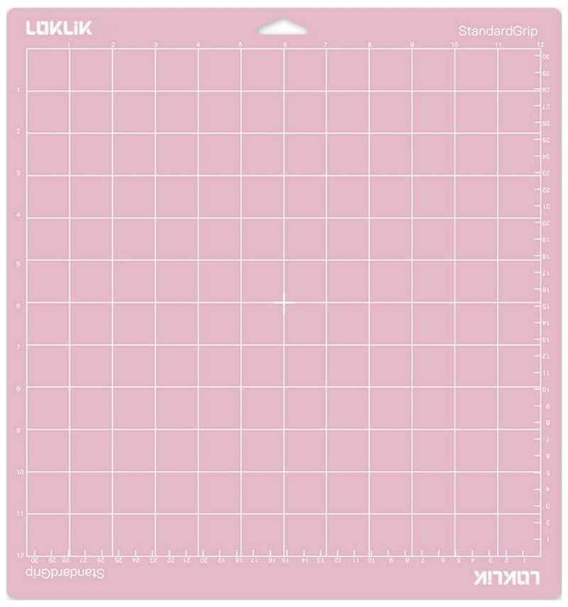 Loklik • tapete de corte agarre de tela 30,5x30,5cm rosa 3 uds.