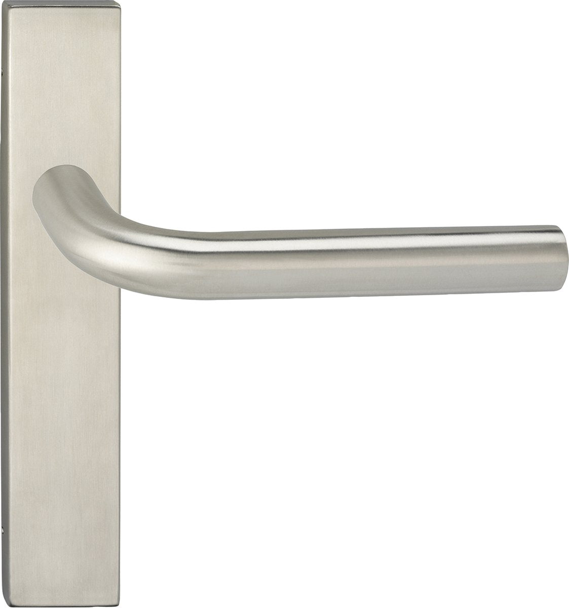 Sgabello Impresso dursley con scudo quadrato in acciaio inox rivestito cieco
