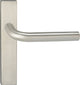 Sgabello Impresso dursley con scudo quadrato in acciaio inox rivestito cieco