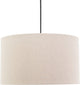 Lampada a sospensione Eglo feniglia - e27 - ø 38 cm - beige|nero - lino