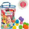 Clementoni baby soft clemmy blokken met opbergtas - 20dlg.