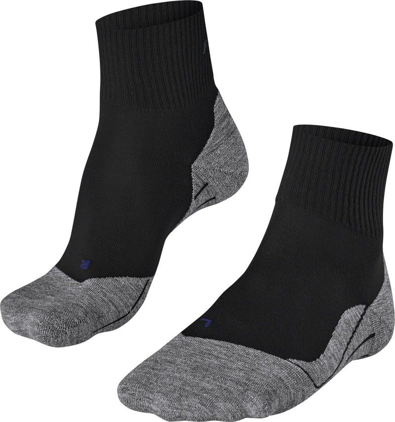 Falke tk5 cool short anti-ampolla fino material funcional de lyocell calcetines para caminar hombres negro - talla 42-43