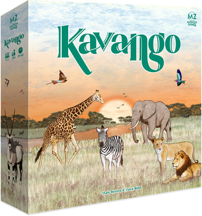 Gioco da tavolo Asmodee Kavango - gioco educativo sulla natura dell'Africa meridionale.