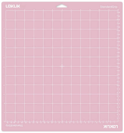 Loklik • tapete de corte agarre de tela 30,5x30,5cm rosa 3 uds.