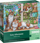 Falcon katten legpuzzel 1000 stukjes - lazy afternoon puzzel karton.