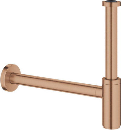 Sifone design Grohe 1 1 4 minimalista spazzolato caldo tramonto