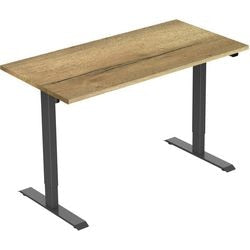 Zit-sta-bureau euroseats 1-motor eiken eiken metaal