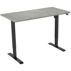 Scrivania Euroseats nera, oxyd b000bl140oxy 80 x 750-1235 x 140 mm