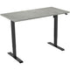 Scrivania Euroseats nera, oxyd b000bl140oxy 80 x 750-1235 x 140 mm