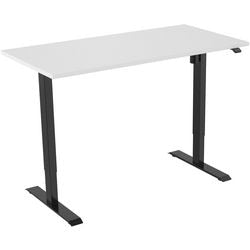 Euroseats desk black, white b000bl140wht 80 x 750-1235 x 140 mm