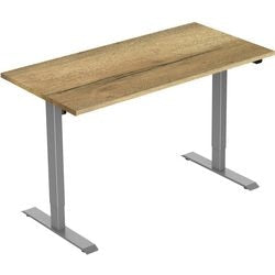 Zit-sta-bureau euroseats 1-motor eiken eiken metaal