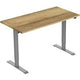 Zit-sta-bureau euroseats 1-motor eiken eiken metaal