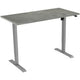Euroseats escritorio gris, oxyd b000gr140oxy 80 x 750-1235 x 140 mm