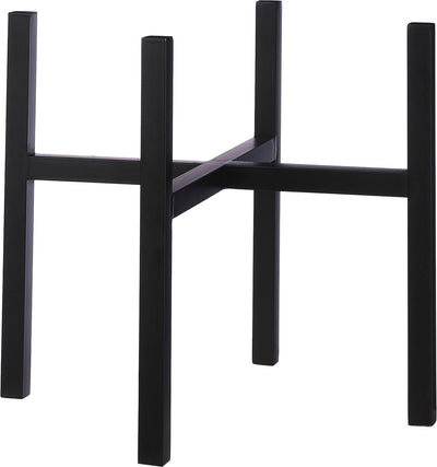 Mica decorations - flower pot plant pot standard raiser - black - w46 x h40 cm - metal