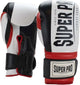 Guantoni da boxe Super Pro Combat Gear (Thai) Bruiser nero rosso bianco 18 once