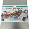 Pintura de acuarela colocada en caja de estaño, 28dlg
