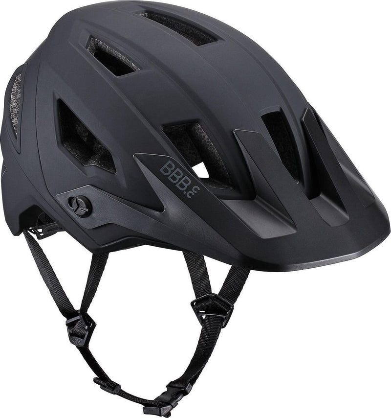 Casco de bicicleta de montaña bbb Cycling Shore - casco de bicicleta adultos - casco deportivo - negro mate - talla l - bhe-59