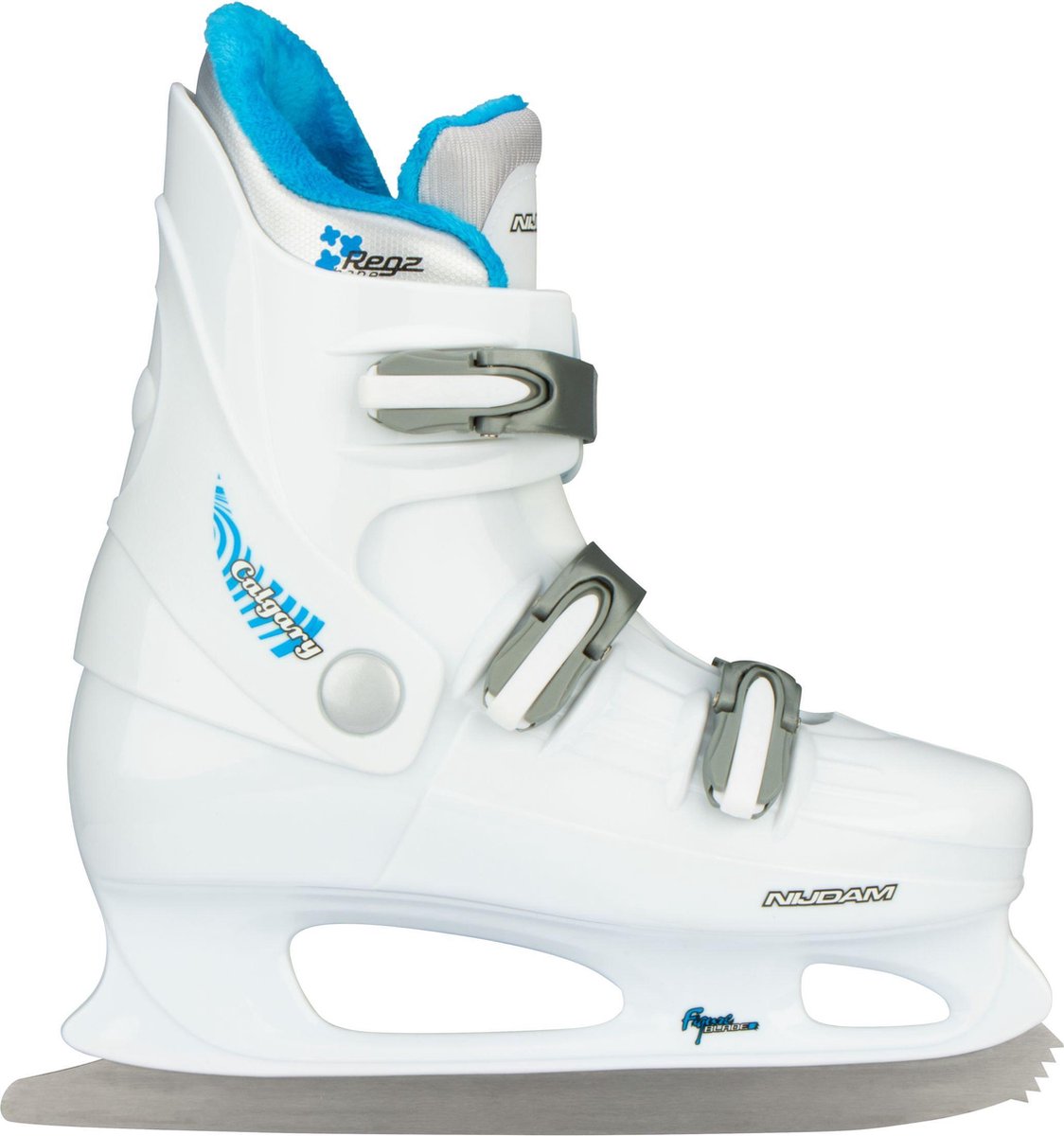 Nijdam kunstschaats - vancouver - hardboot - wit zilver - 38