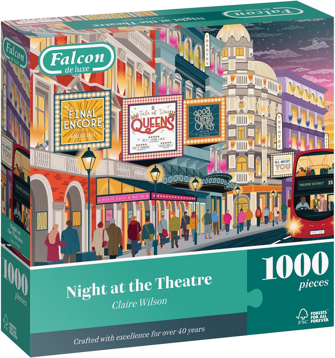 Puzzle Falcon noche en el teatro Puzzle de 1000 piezas para adultos.