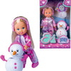 Evi Love Mini Muñeca Con Muñeco De Nieve