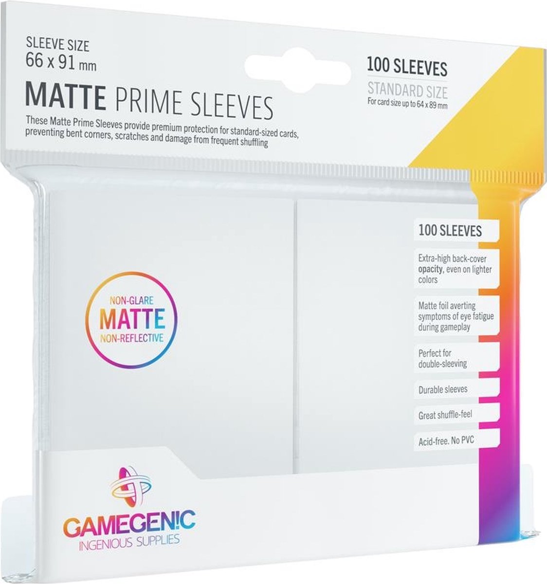 Gamegenic - mangas prime blanco mate 100x