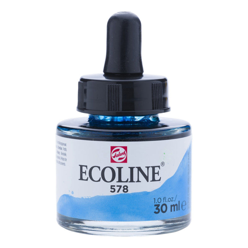 Ecoline • flacone per acquerello liquido da 30 ml blu cielo (ciano) 578