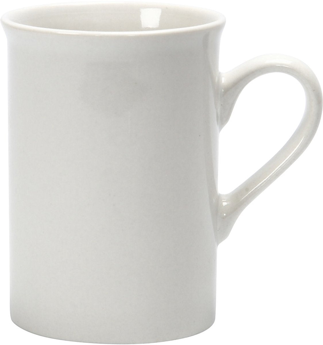 Creativ company mugs, h: 10 cm, d 7.4 cm, white, 2 pieces 1 box