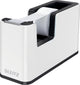 Soporte para cinta adhesiva Wow de Leitz - incluye 1 rollo de cinta adhesiva - blanco y negro